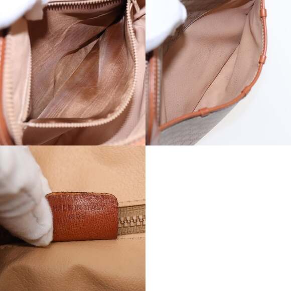 CELINE Macadam Canvas Shoulder Bag Beige Gold - Picture 13 of 13